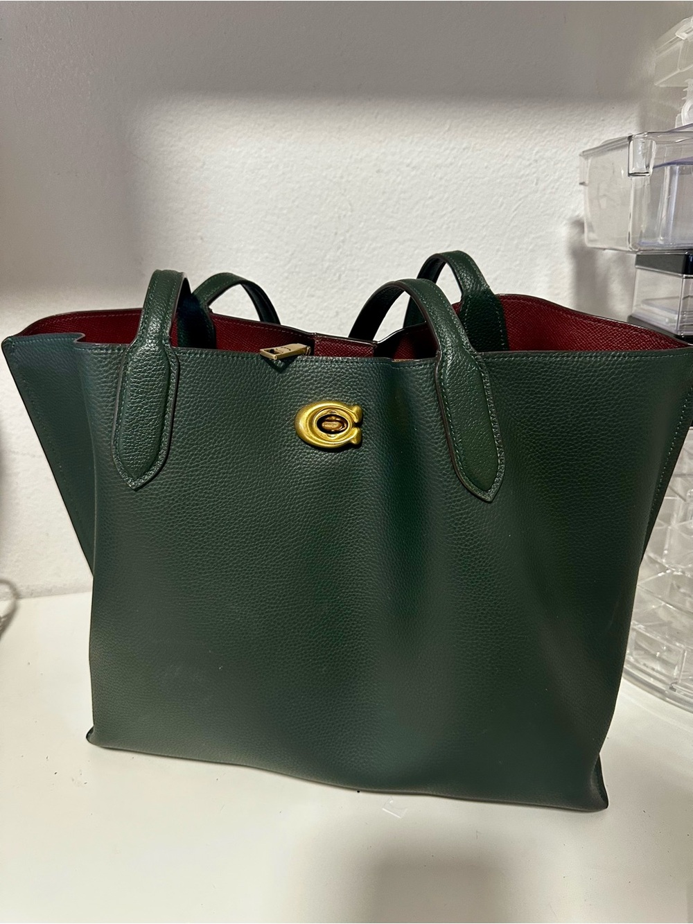 Coach Willow Work Tote 38 - Dark Green